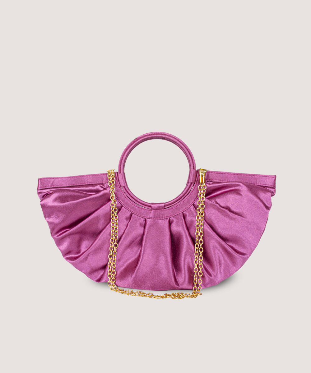 Maria Satin Women Fan Shaped Bag - Front image